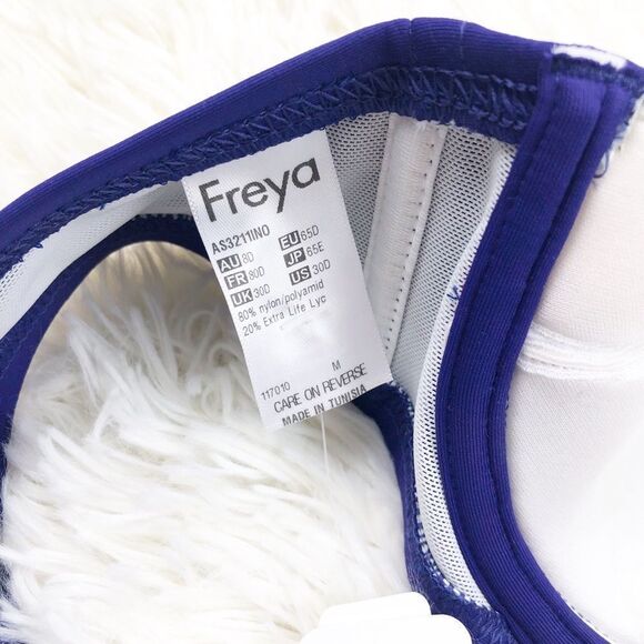 Freya Revival Indigo Blue Bandeau Bikini Top 30D - Picture 6 of 7